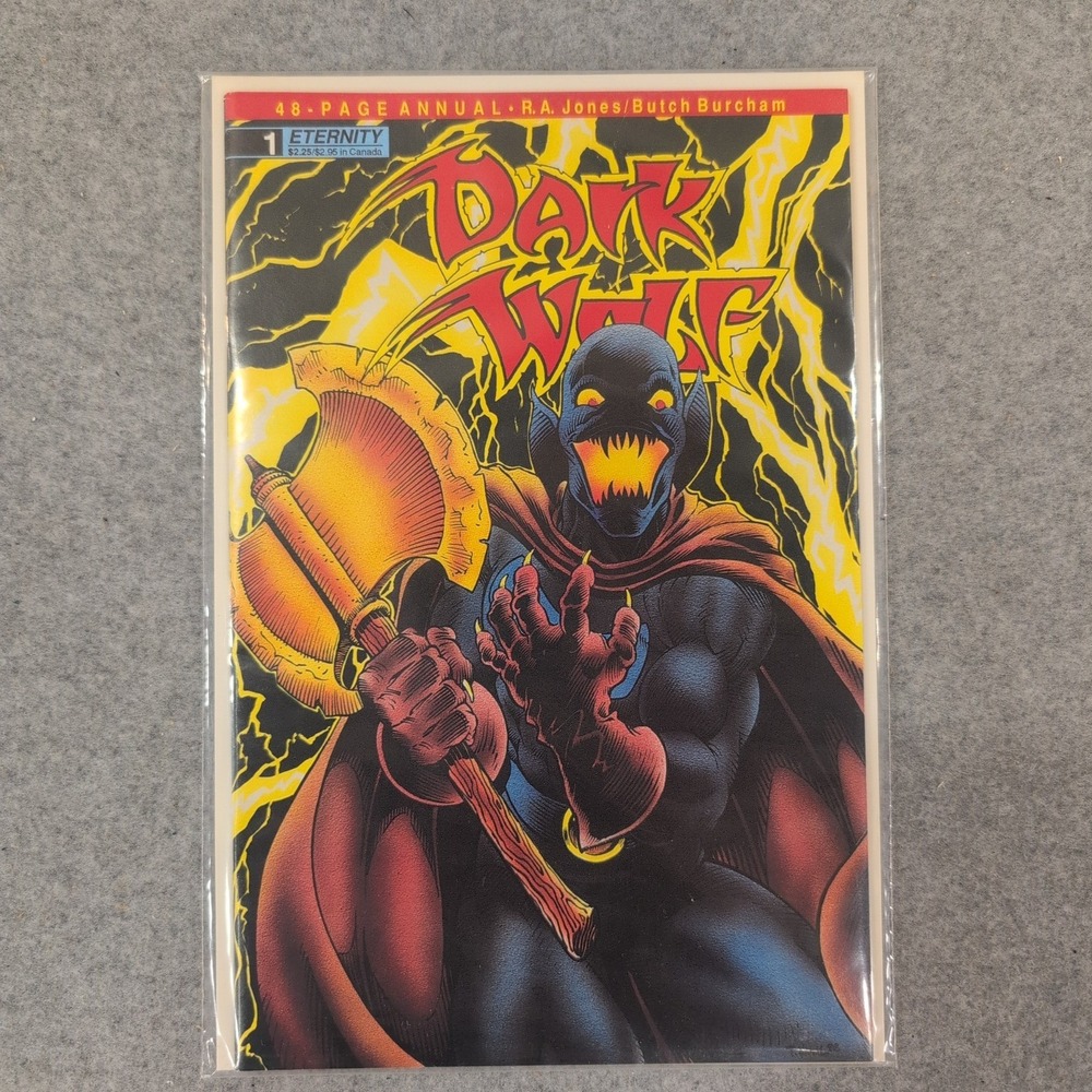 Dark Wolf Annual 1 Eternity Comics 1990 RA Jones Butch Burcham Copper Age VG+ - Picture 1 of 1